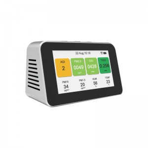 Dienmern 2019 Hordozható levegőminőség-érzékelő CO2 PM2.5 teszter beltéri légdetektor PM1.0 PM10 intelligens levegőminőség-figyelő HCHO