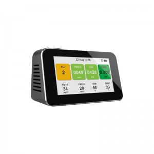 Levegőminőség-tesztelő hordozható lézer PM2.5 detektor intelligens monitor otthoni irodai autókhoz